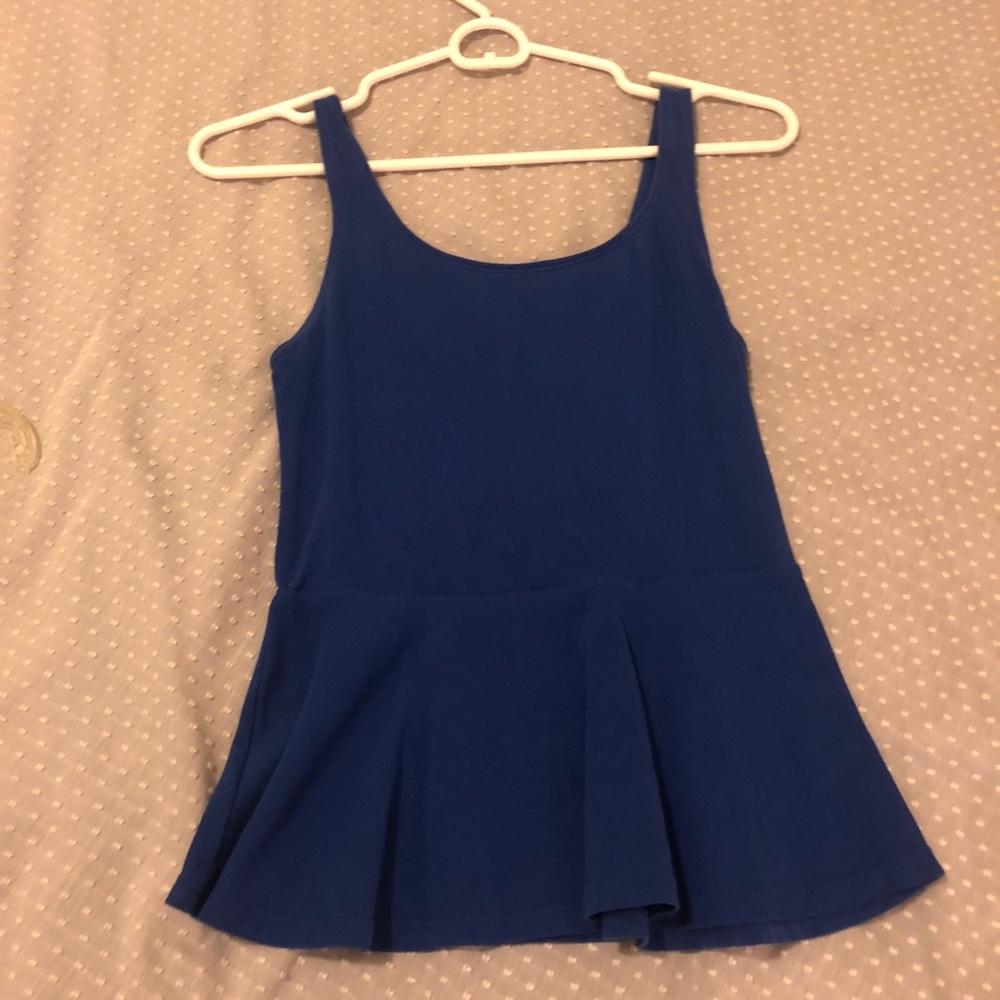 Sleeveless Express peplum top